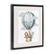 Stupell Industries Hot Air Balloon Animals Floating Frame, design by Christine Simpson Art